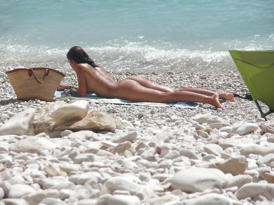 nude beach woman