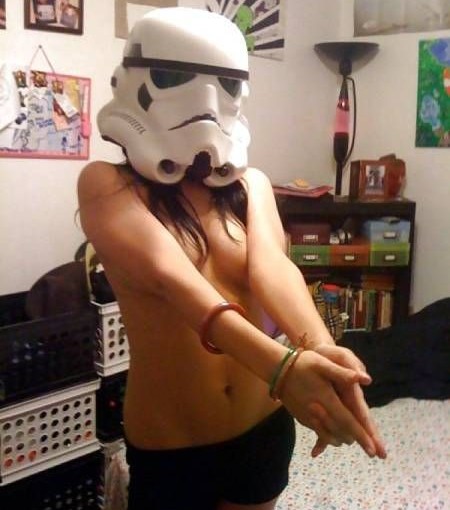 topless storm trooper girl